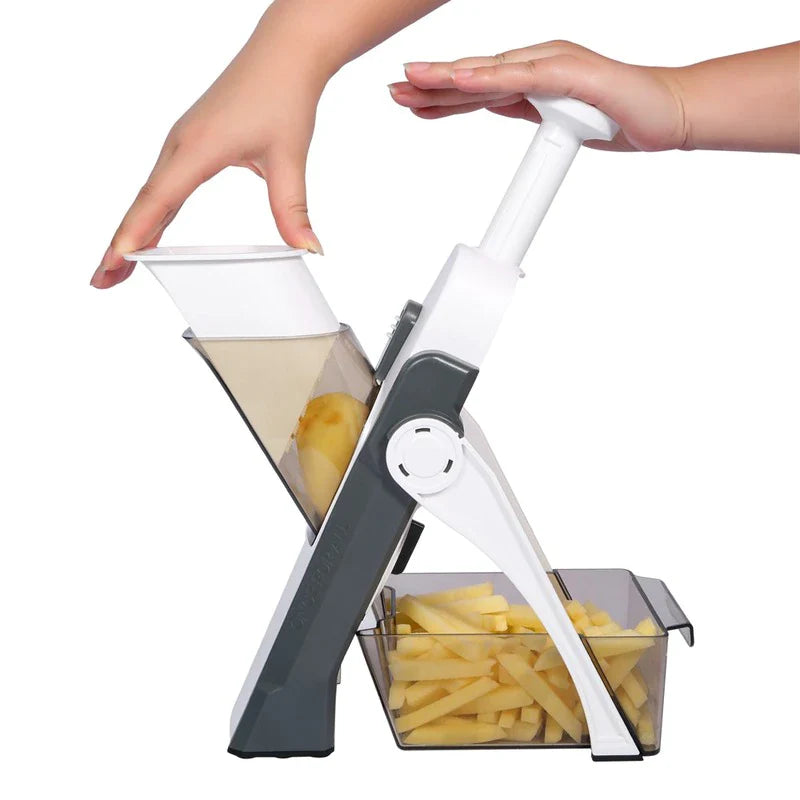 🍽️ Mandolina Vertical Slicer PRO – Corta, Rebanada y Juliana como un Chef Profesional