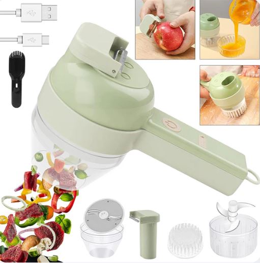 🍏 Cortador de Fruta y Verdura Automático – Corta, Pica y Prepara Alimentos al Instante con Solo Presionar un Botón