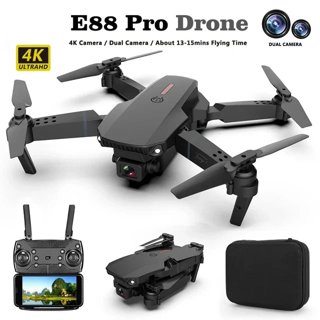 🚁 Dron Doble Cámara 4K – Captura Imágenes Aéreas Increíbles con Calidad Profesional